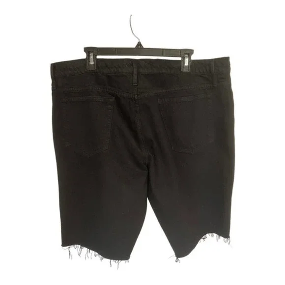 Frame Men’s L'Homme Cut Off Raw Hem Denim Shorts in Blackbell Size 40 New